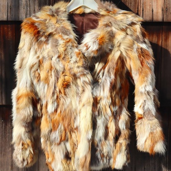Short Retro Fur Coat Vintage 1970'S